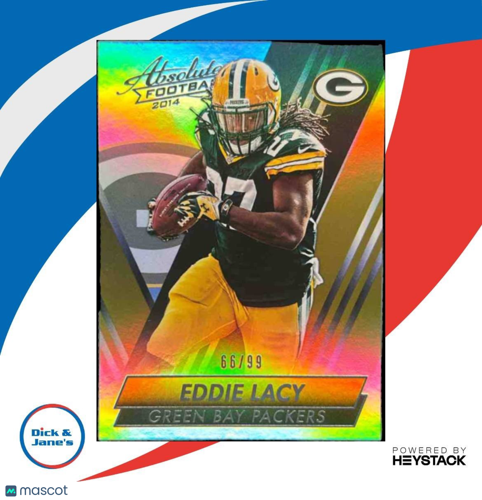 2014 Panini Absolute Eddie Lacy Spectrum Silver 66/99 #71 Green Bay Packers - Sports Cards