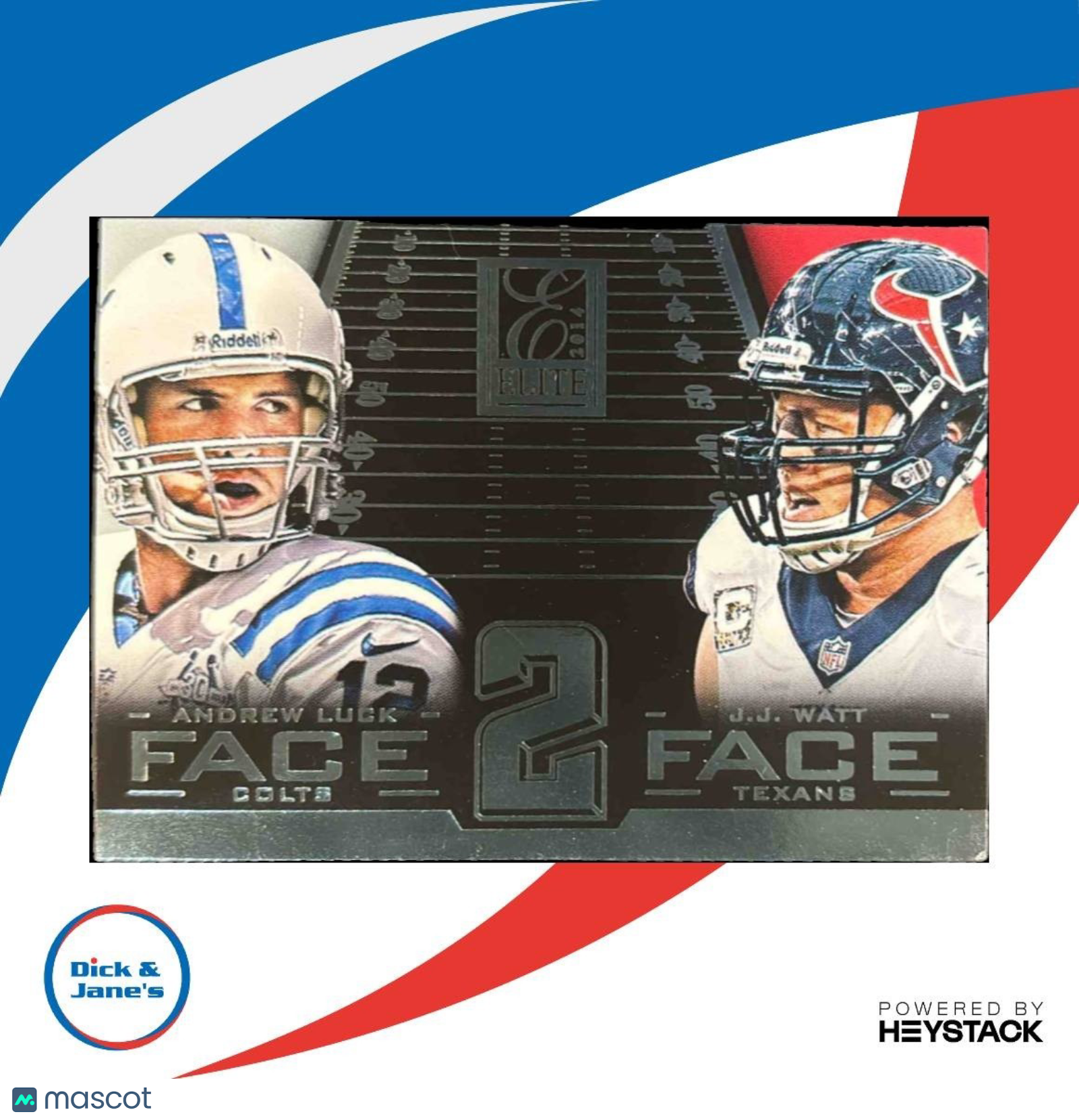 2014 Panini Elite Andrew Luck J.J. Watt Face 2 Houston Texans Indianapolis Colts - Sports Cards