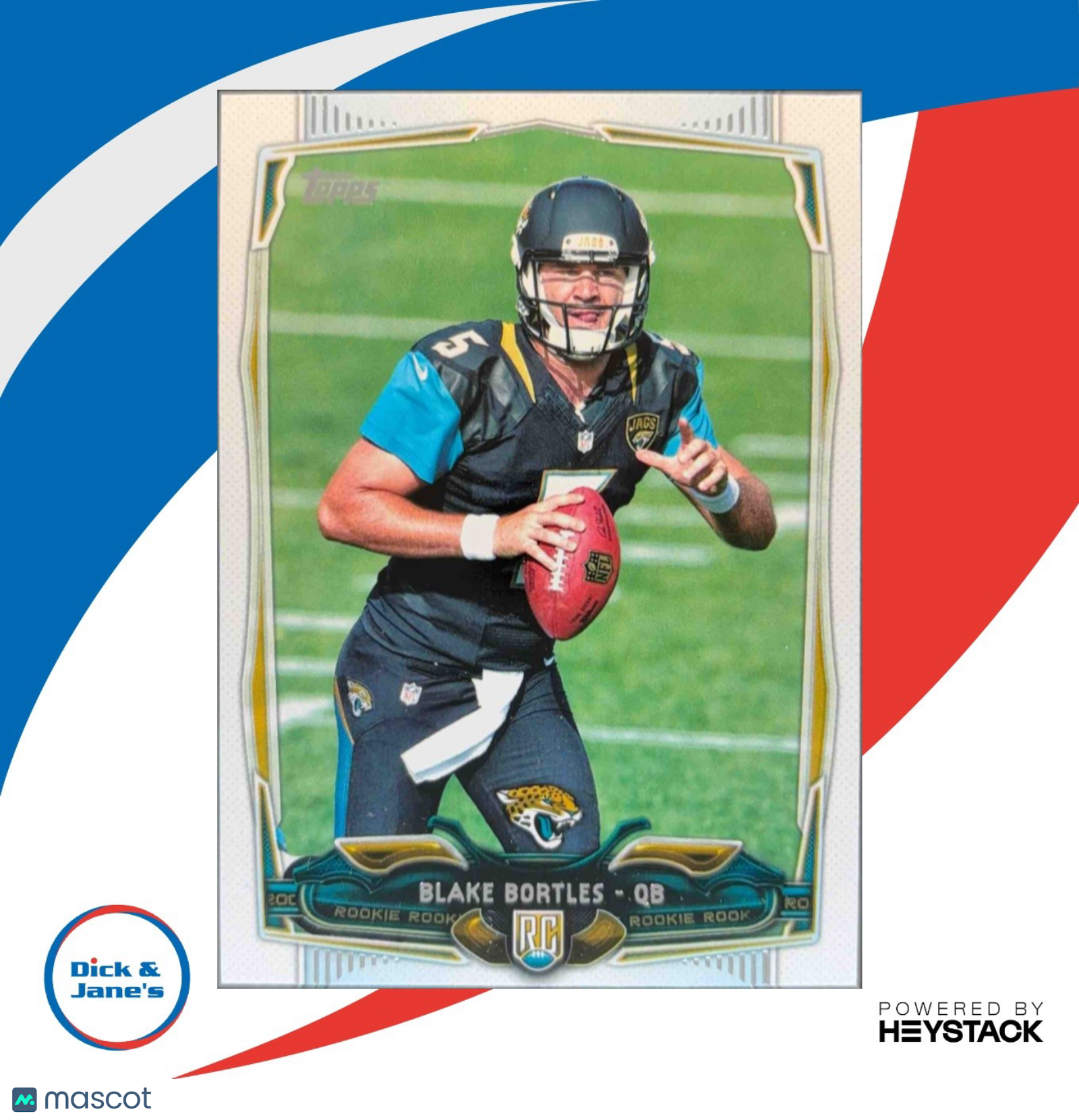 2014 Topps Blake Bortles #374a RC Jacksonville Jaguars Rookie Card - Sports Cards