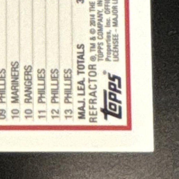 2014 Topps Chrome Cliff Lee Gold Refractor /50 #37 Philadelphia Phillies - Sports Cards