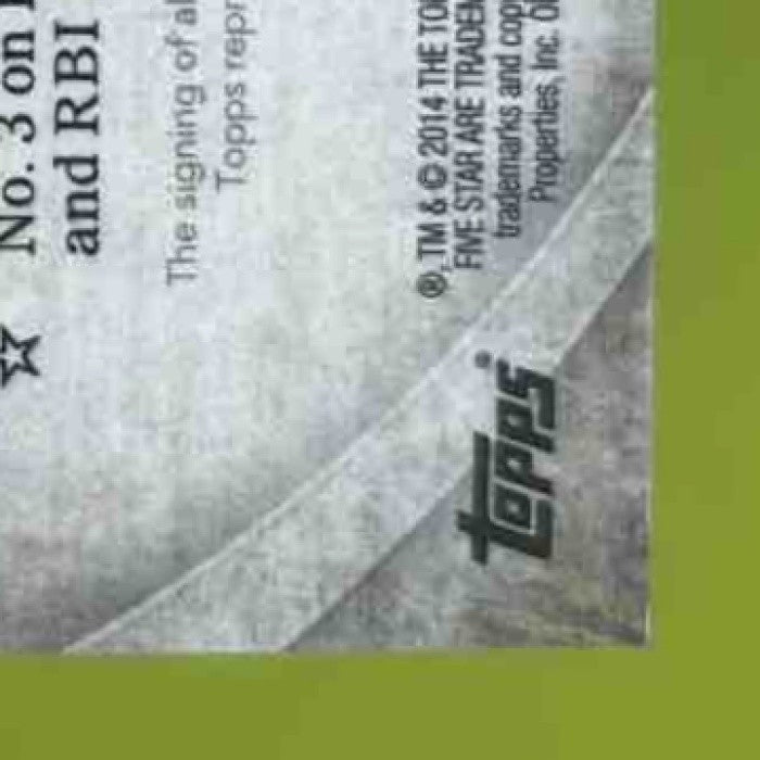 2014 Topps Five Star Jim Rice 214/399 #FSA-JR Auto Boston Red Sox - Sports Cards