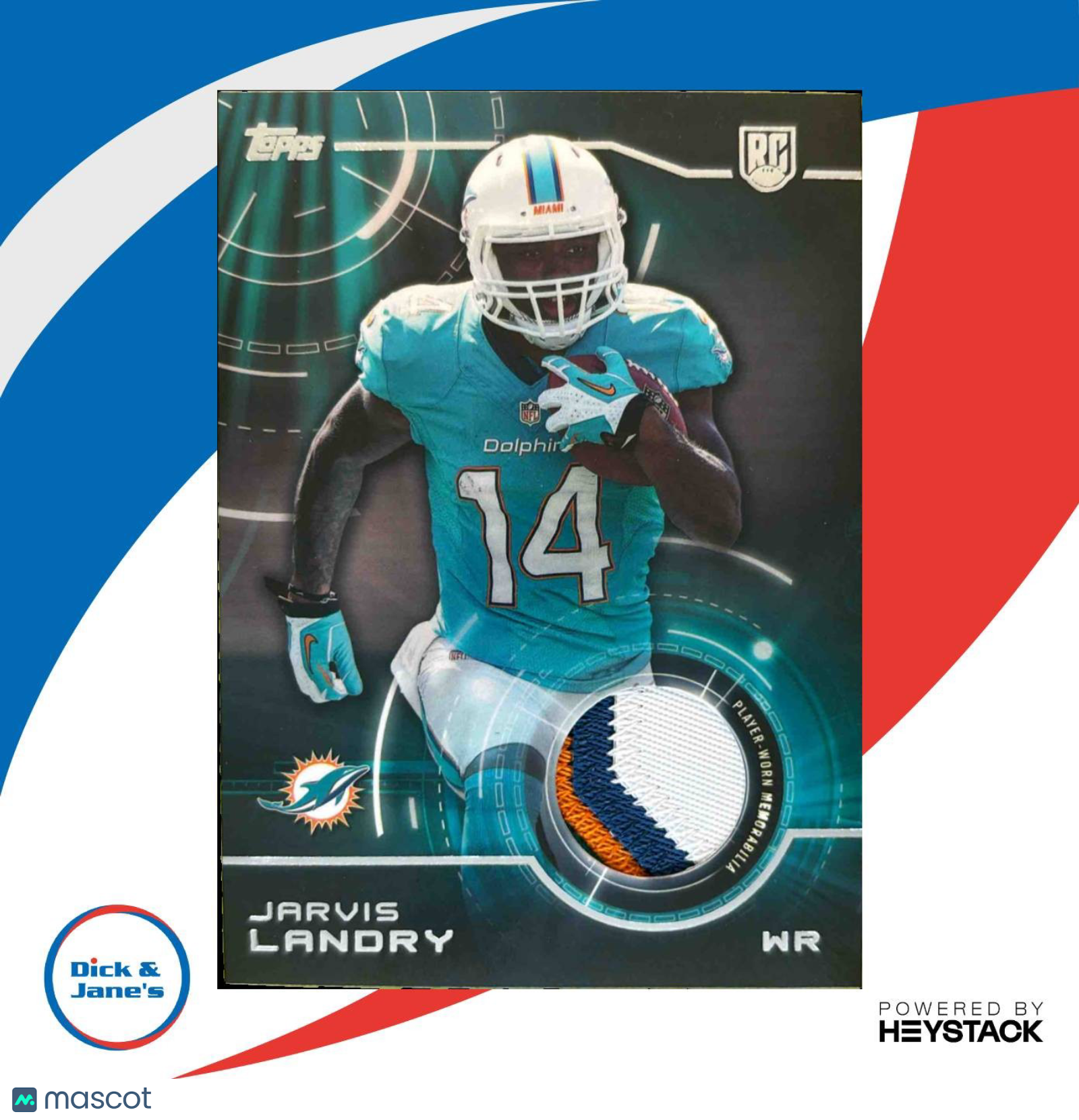 2014 Topps Jarvis Landry Rookie Patch #TRP-JL RC Miami Dolphins - Sports Cards