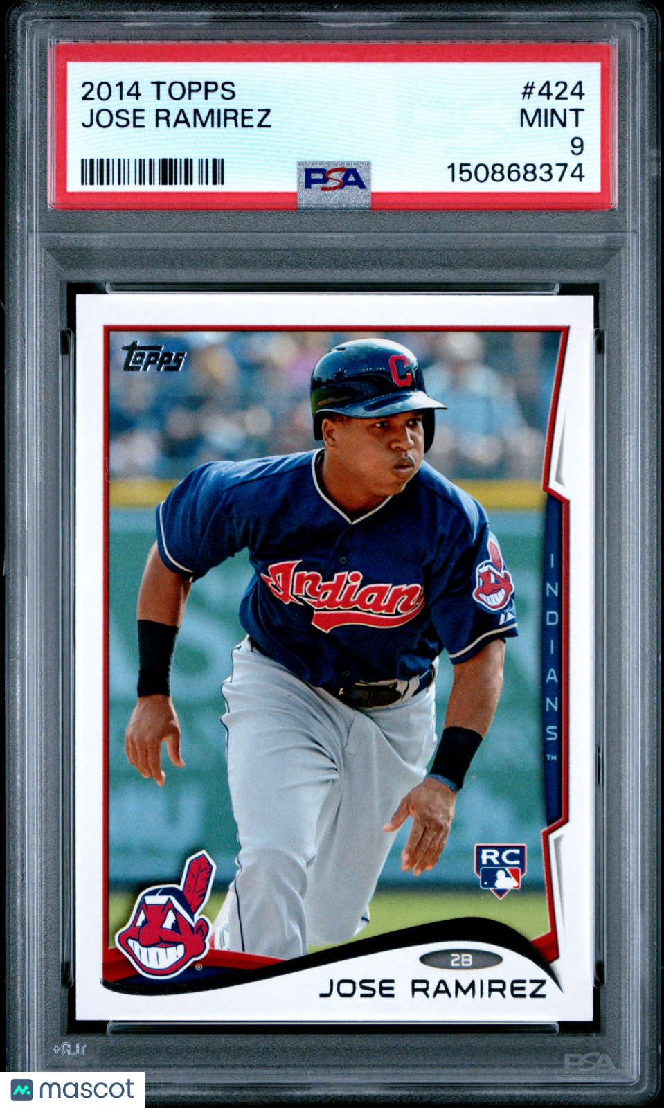 2014 Topps Jose Ramirez #424 PSA 9 - Graded Sports Cards