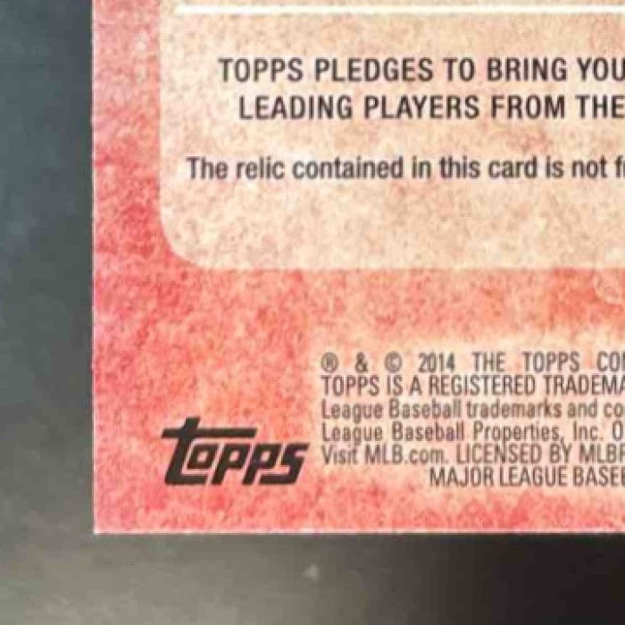 2014 Topps Mini Bryce Harper Relics #MR-BHA Washington Nationals - Sports Cards