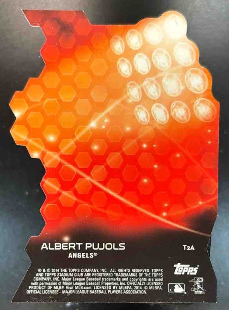 2014 Topps Stadium Club Albert Pujols Triumvirates Luminous Los Angeles Angels - Sports Cards