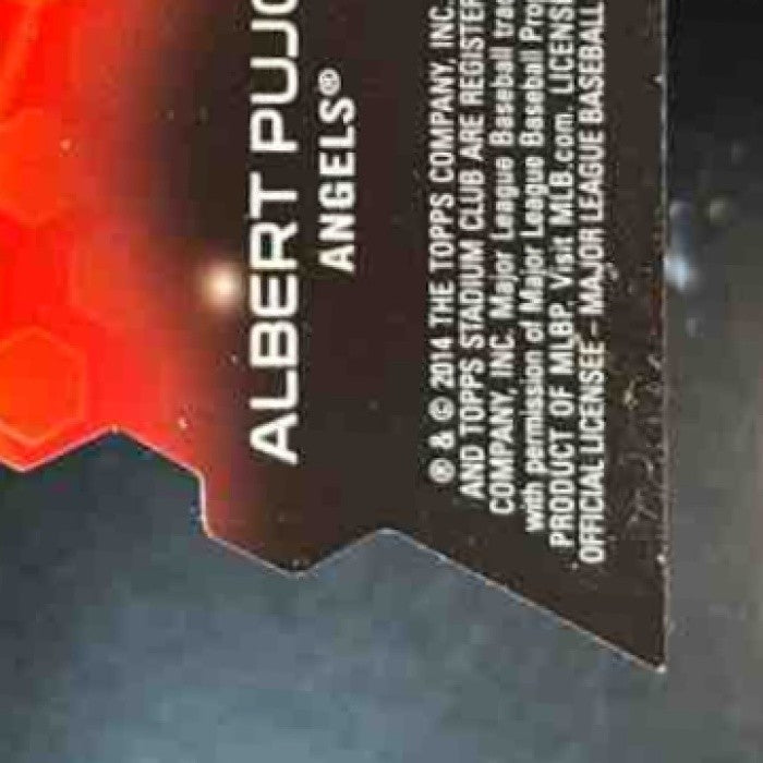 2014 Topps Stadium Club Albert Pujols Triumvirates Luminous Los Angeles Angels - Sports Cards