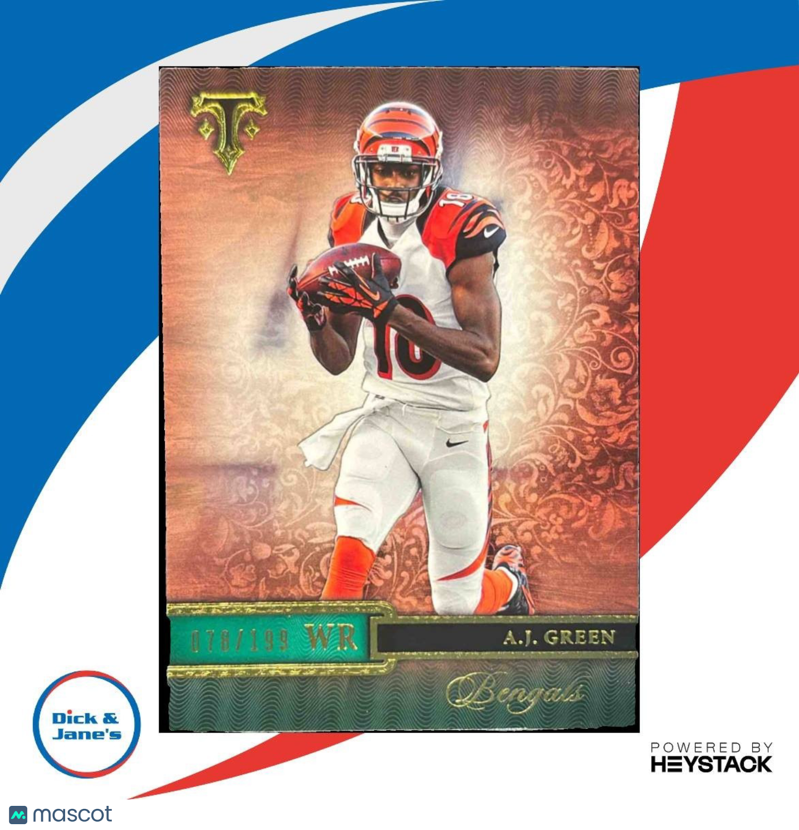 2014 Topps Triple Threads A.J. Green Emerald 78/199 #59 Cincinnati Bengals - Sports Cards