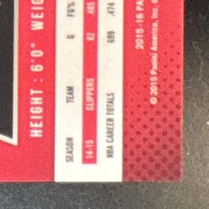 2015-16 Panini Prizm Chris Paul Ruby Wave Prizms /350 #102 Los Angeles Clippers - Sports Cards