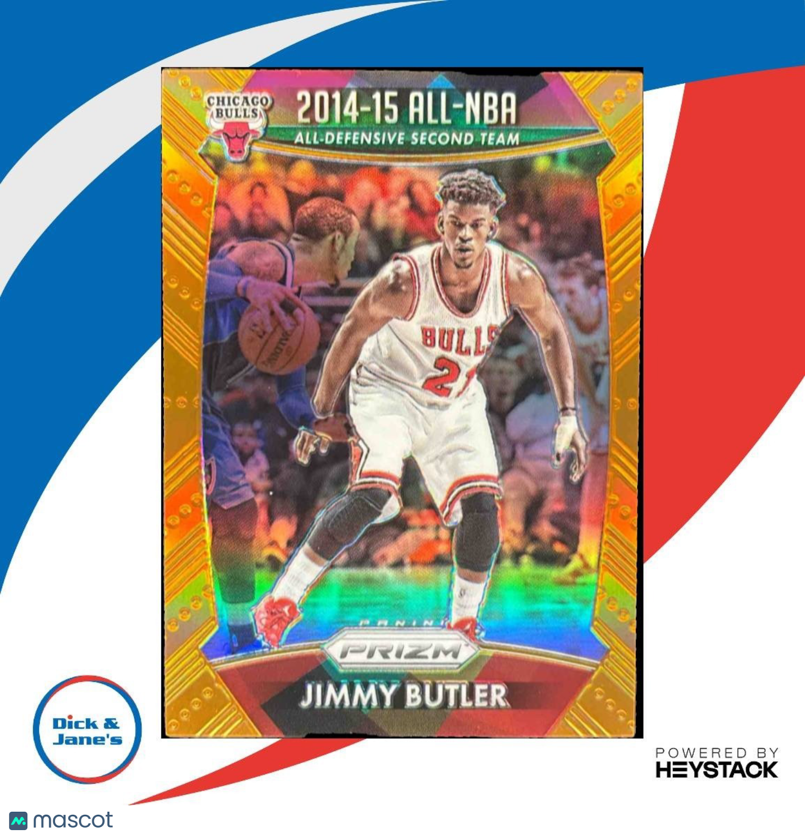 2015-16 Panini Prizm Jimmy Butler Orange Prizms /65 #396 Chicago Bulls - Sports Cards