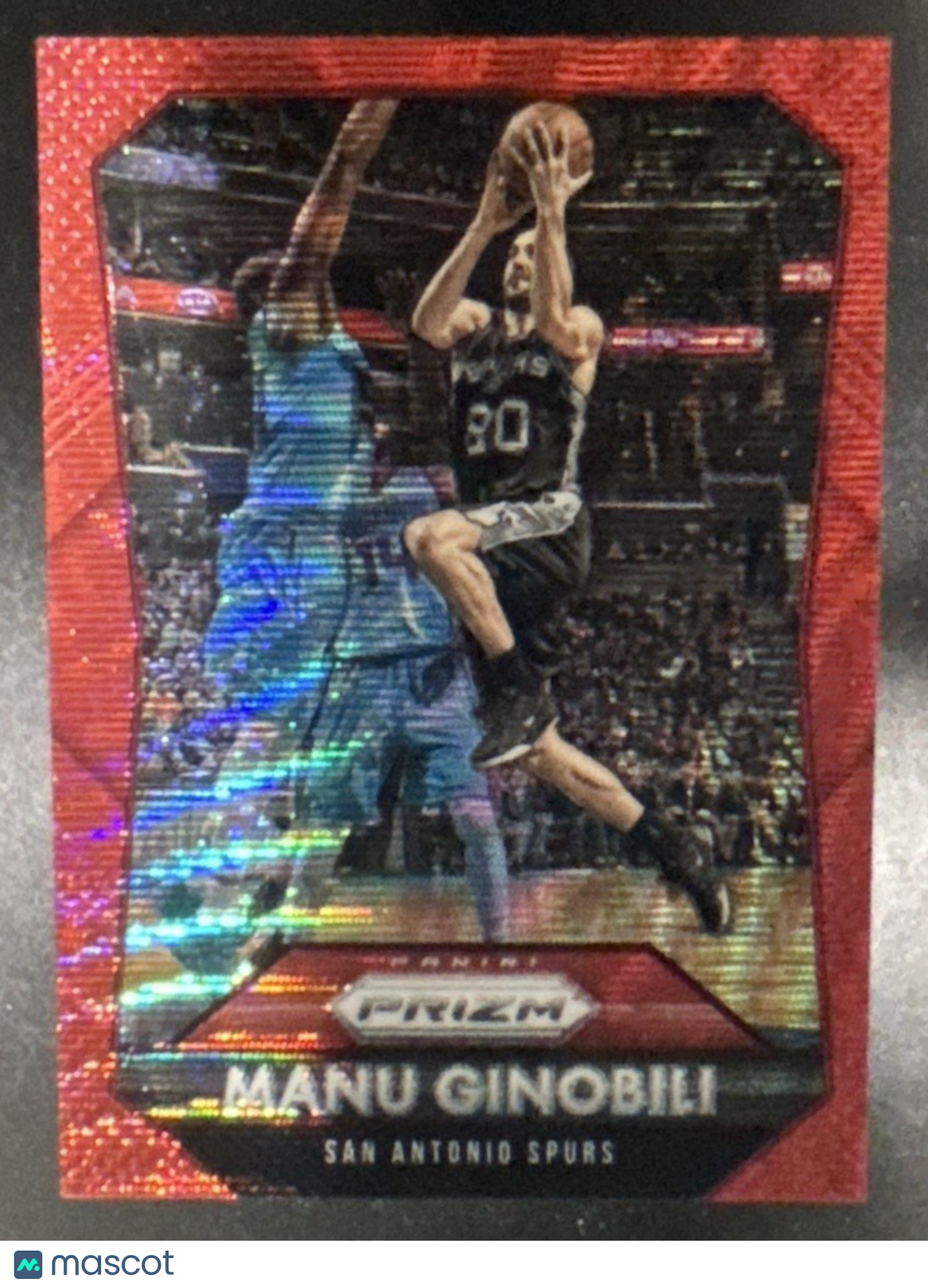 2015-16 Panini Prizm Manu Ginobili Ruby Wave Prizms /350 #71 San Antonio Spurs - Sports Cards