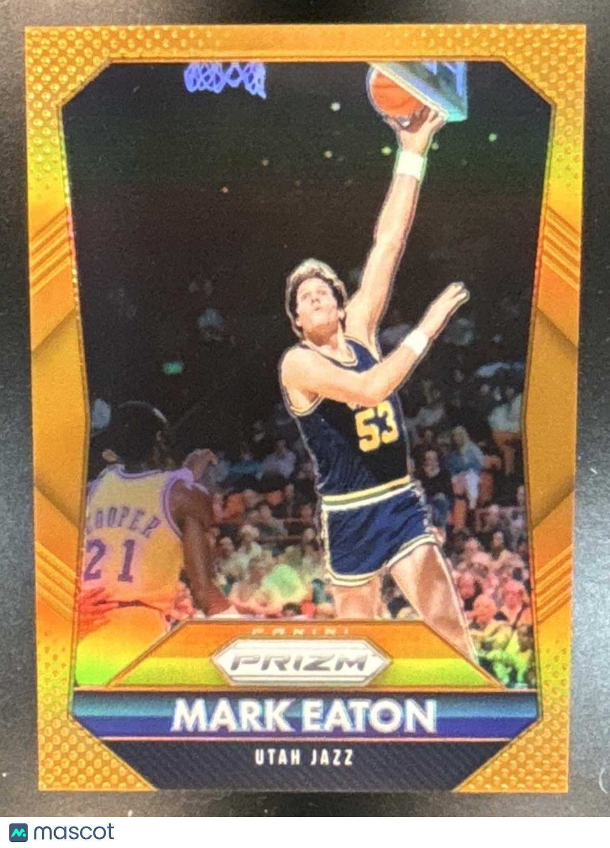 2015-16 Panini Prizm Mark Eaton Orange Prizms /65 #279 Utah Jazz - Sports Cards