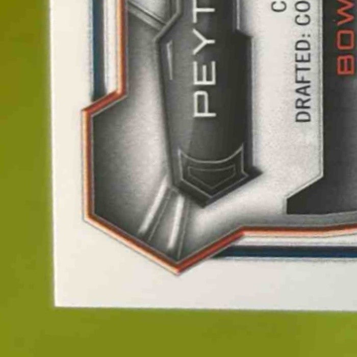 2015 Bowman Peyton Manning Veterans Rainbow Silver Ice #35 Denver Broncos - Sports Cards