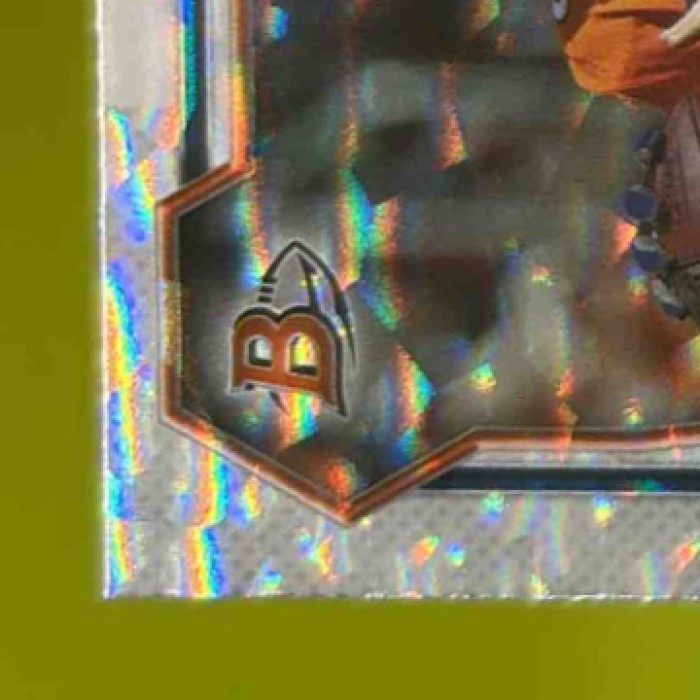 2015 Bowman Peyton Manning Veterans Rainbow Silver Ice #35 Denver Broncos - Sports Cards