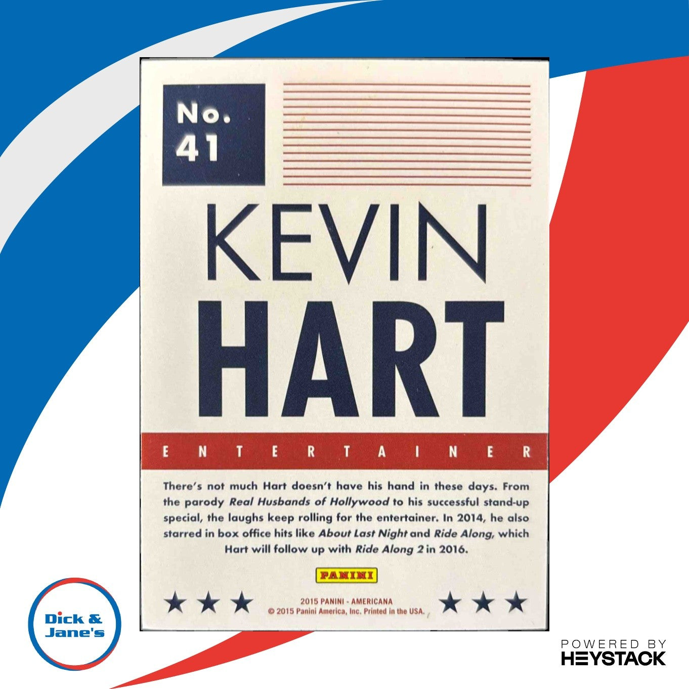 2015 Panini Americana Kevin Hart #41 - Non-Sports Cards