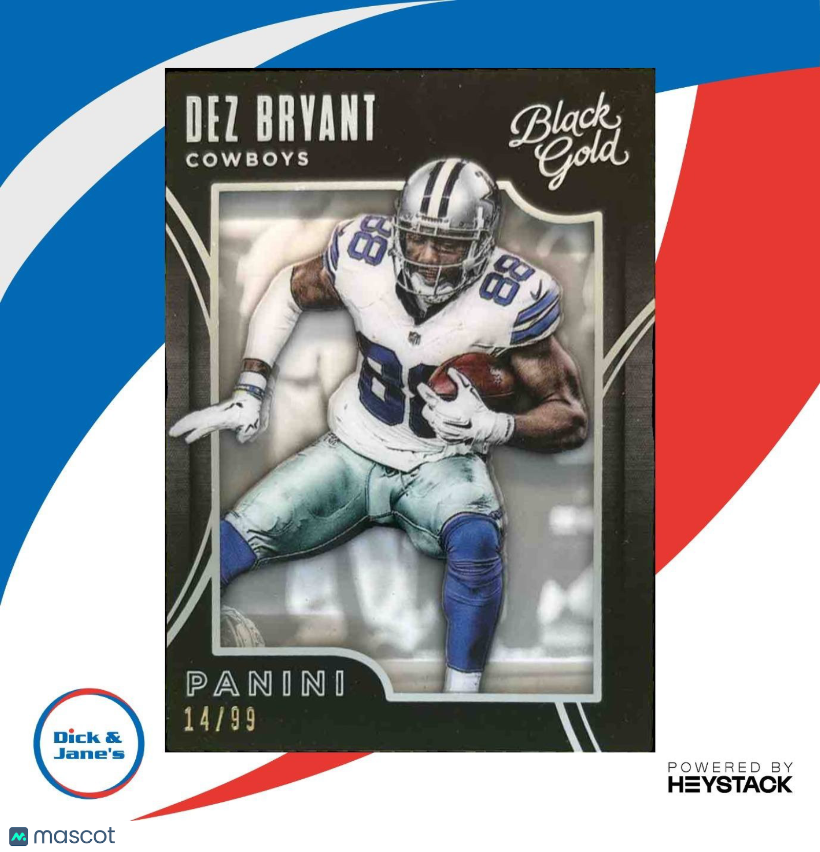 2015 Panini Black Gold Dez Bryant White /99 #30 Dallas Cowboys - Sports Cards