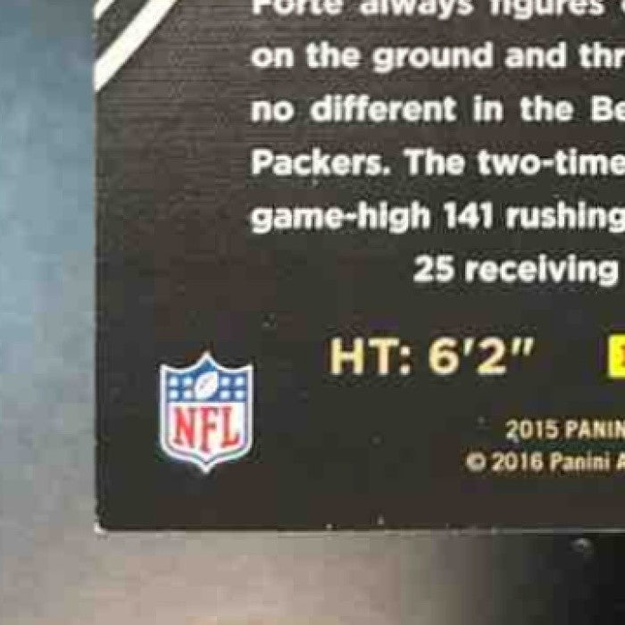 2015 Panini Black Gold Matt Forte /199 #16 Chicago Bears - Sports Cards