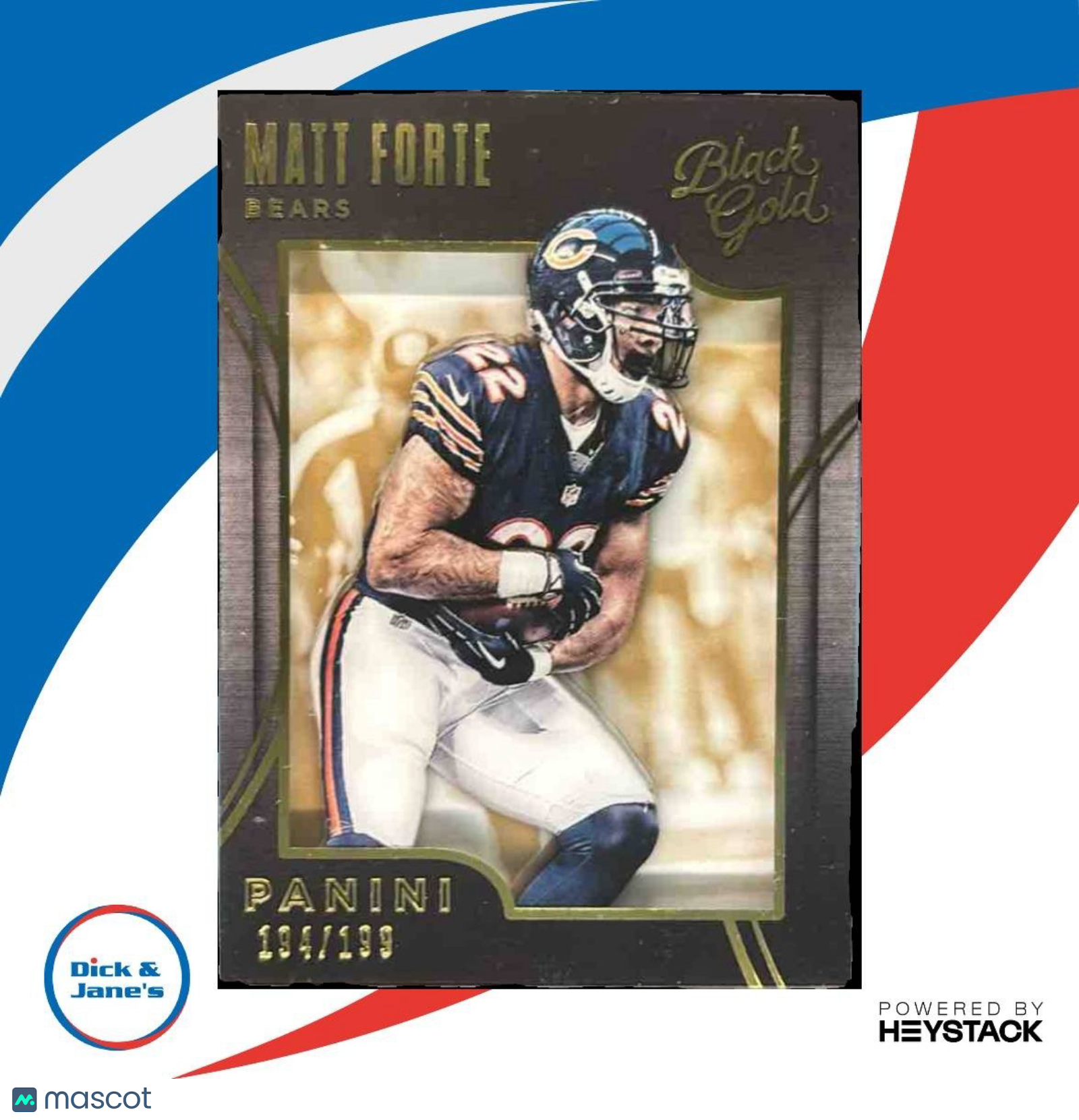 2015 Panini Black Gold Matt Forte /199 #16 Chicago Bears - Sports Cards