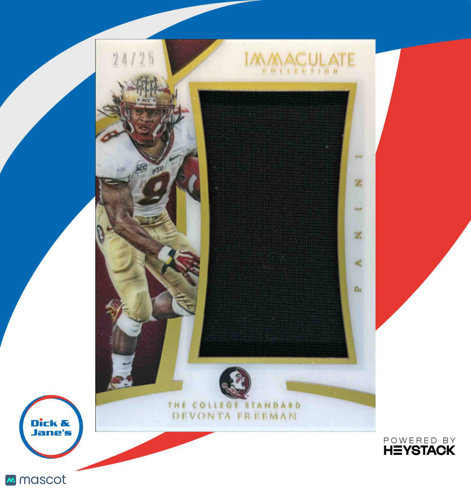 2015 Panini Immaculate Collection Devonta Freeman College Standard /25 Seminoles - Sports Cards