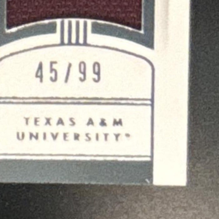 2015 Panini National Treasures Collegiate Mike Evans Materials /99 #88 MEM - Sports Cards