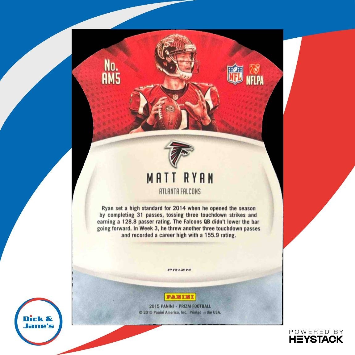 2015 Panini Prizm Matt Ryan Air Marshals #AM5 Atlanta Falcons - Sports Cards