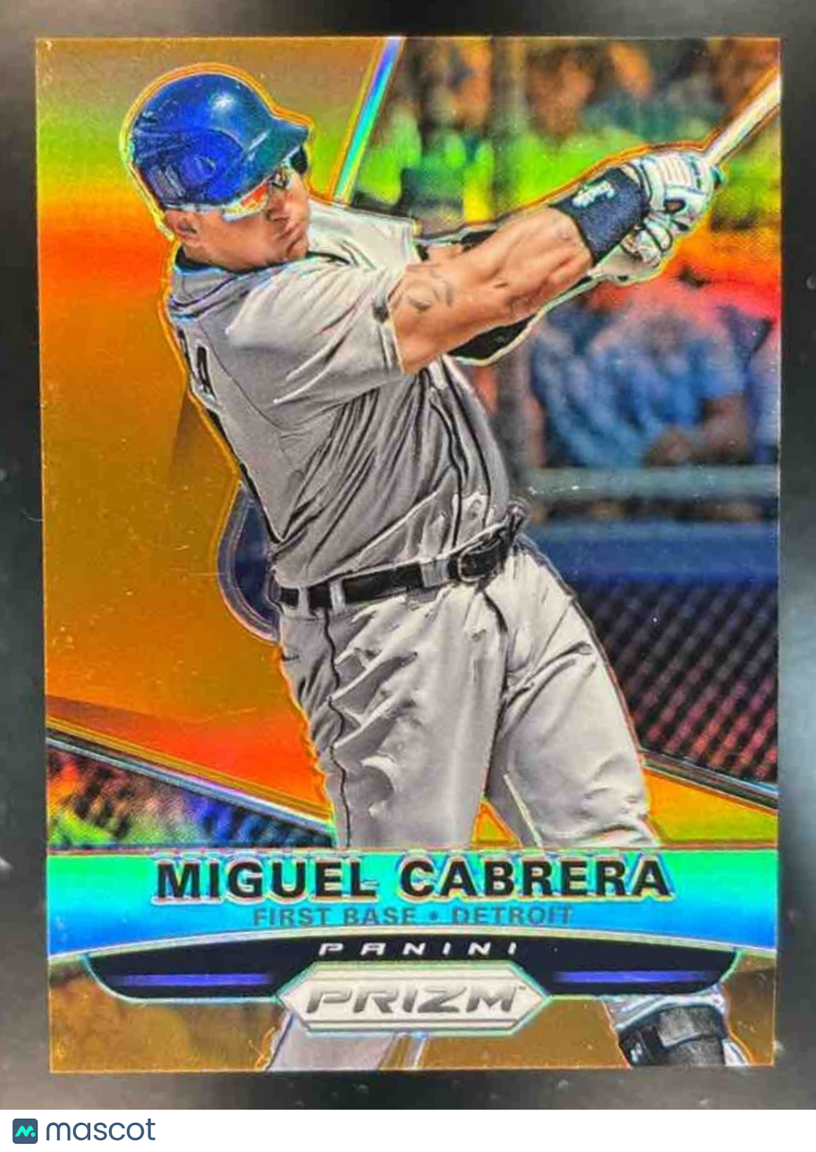 2015 Panini Prizm Miguel Cabrera Orange Prizms /60 #119 Detroit Tigers - Sports Cards