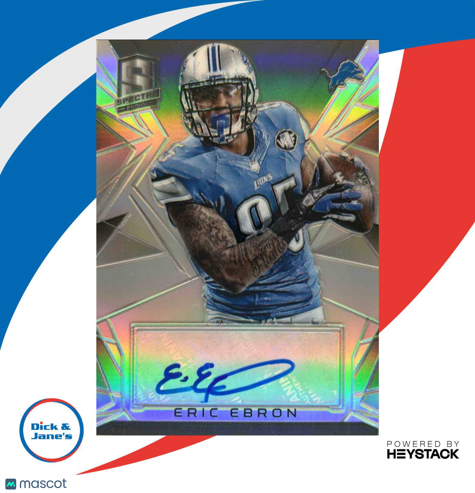 2015 Panini Spectra Eric Ebron Signatures 99/99 #S-EE Auto Detroit Lions - Sports Cards