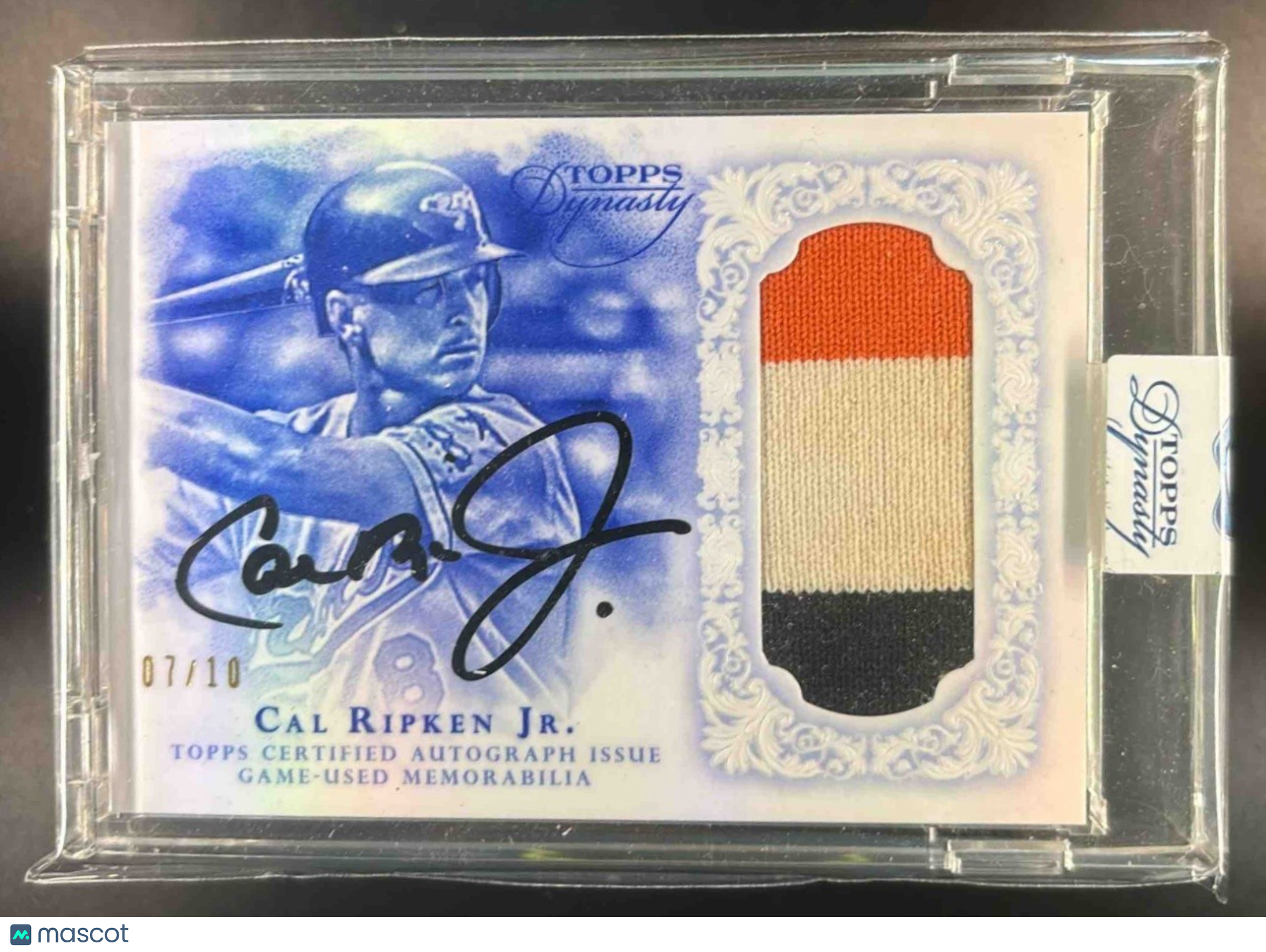 2015 Topps Dynasty Cal Ripken Jr. Auto Patches 7/10 #AP-CRJ7 Baltimore Orioles - Sports Cards
