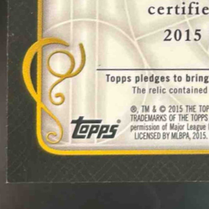 2015 Topps Tribute Mike Trout Relics Orange /75 #TR-MTR Los Angeles Angels - Sports Cards