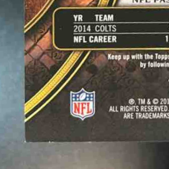 2015 Topps Triple Threads Andrew Luck Emerald 10/199 #6 Indianapolis Colts - Sports Cards