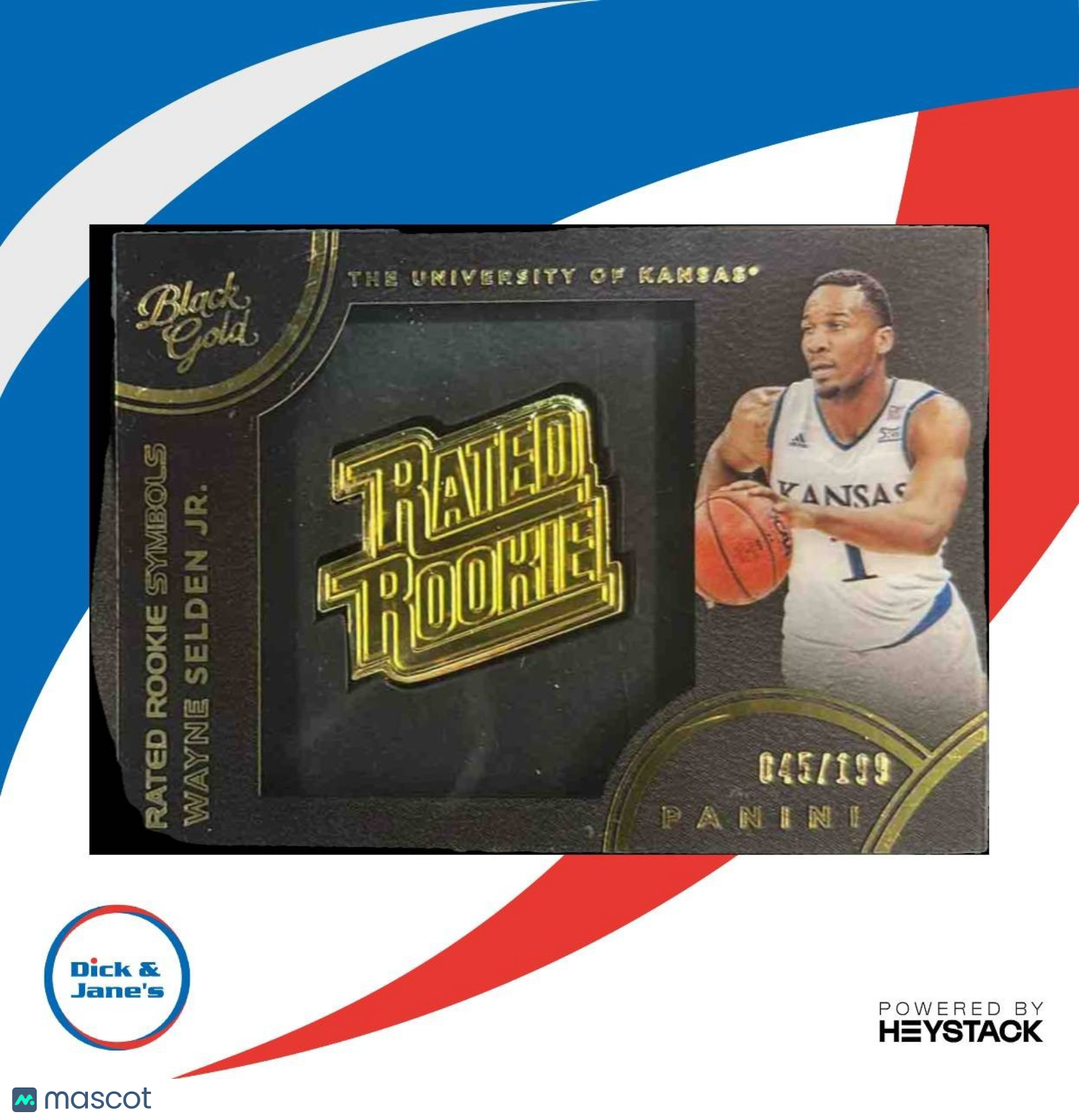 2016-17 Panini Black Gold Collegiate Wayne Selden Jr. Rated Rookie Symbols /199 - Sports Cards
