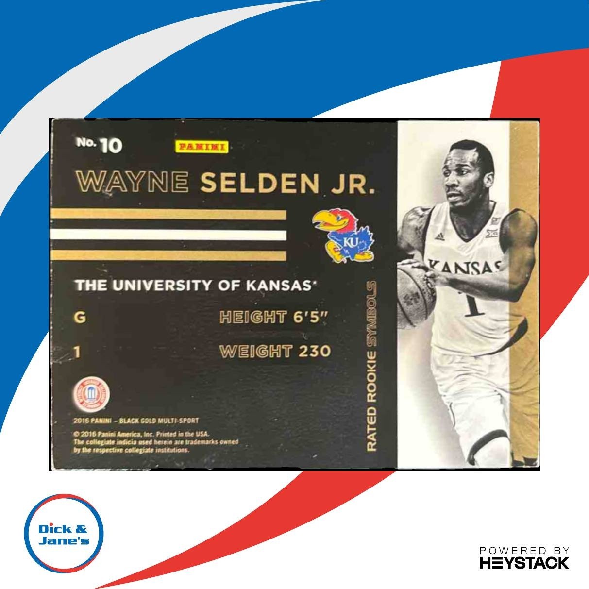 2016-17 Panini Black Gold Collegiate Wayne Selden Jr. Rated Rookie Symbols /199 - Sports Cards