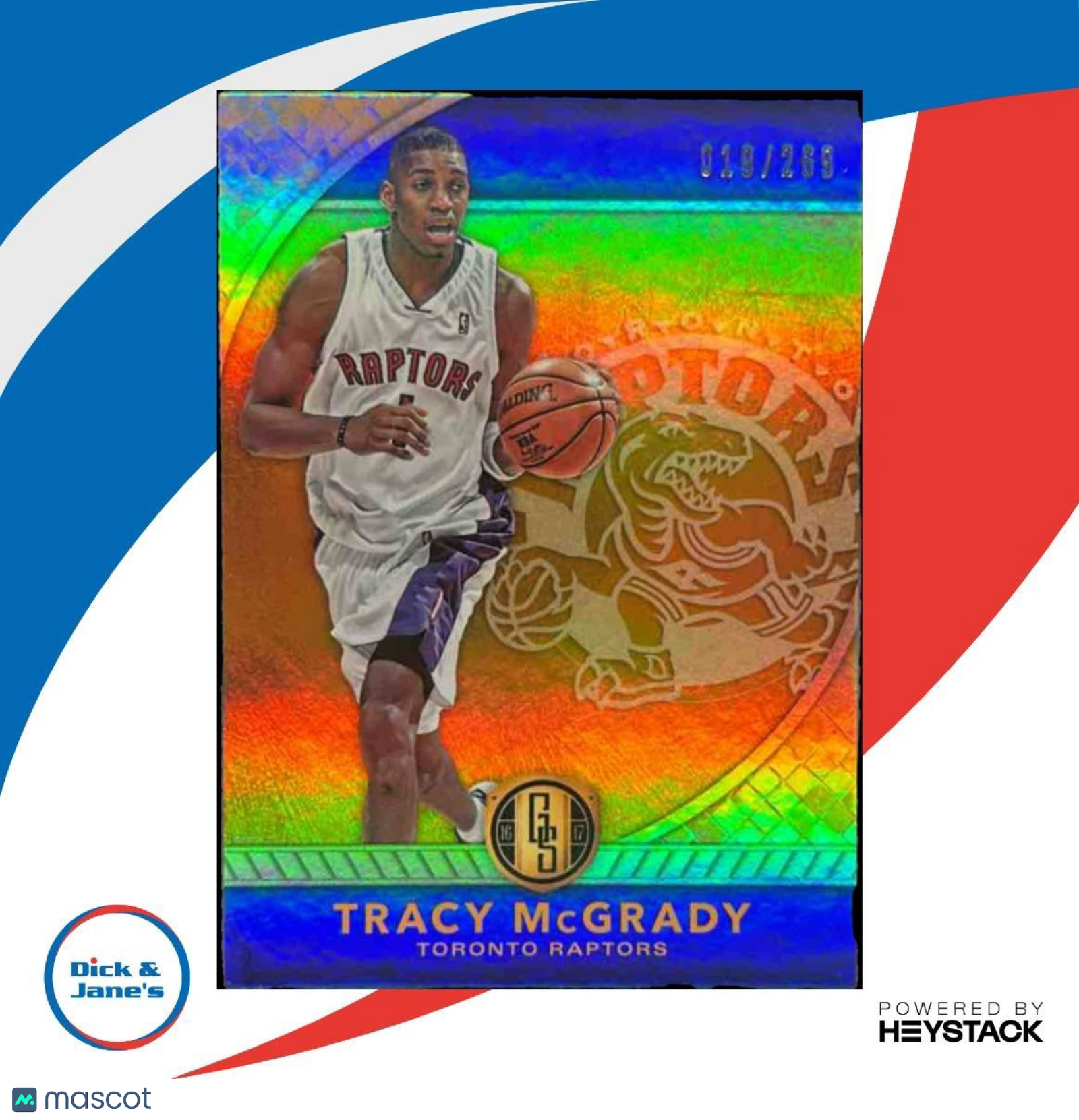 2016-17 Panini Gold Standard Tracy McGrady /269 #173 Auto Toronto Raptors - Sports Cards