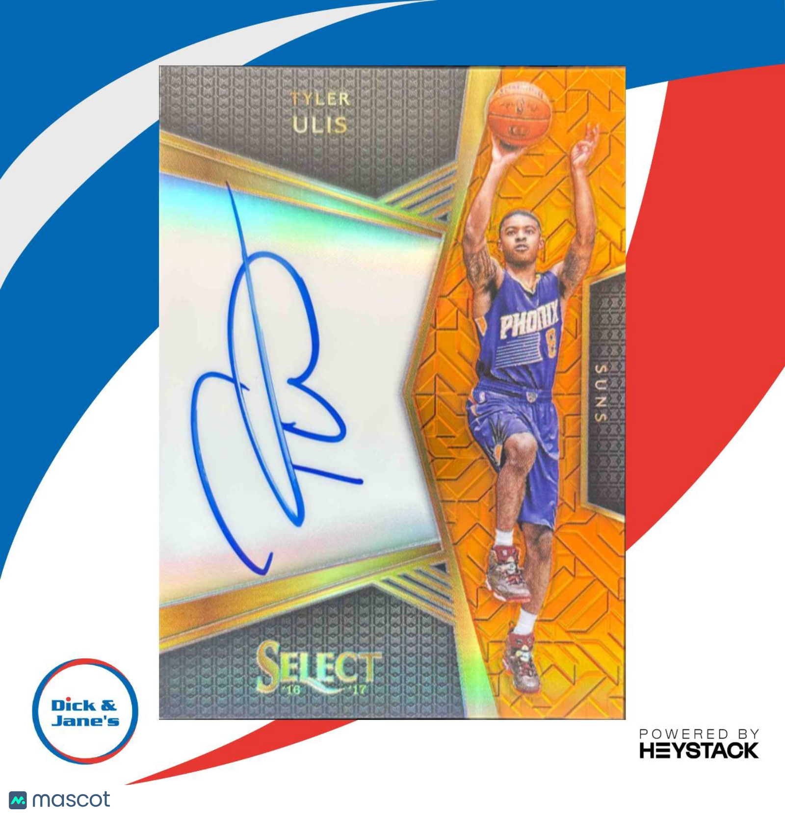 2016-17 Tyler Ulis Rookie Signatures Orange Prizms /60 #4 RC Timberwolves - Sports Cards