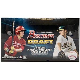 2016 Bowman Draft Baseball Hobby Jumbo Box - MLB Hobby Box