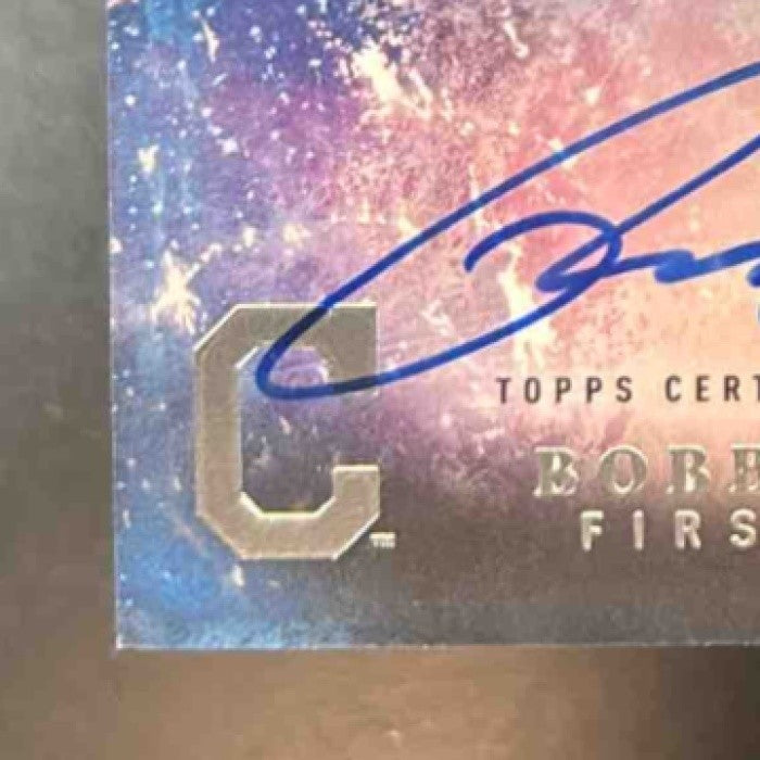 2016 Bowman Inception Bobby Bradley Prospect Auto Blue /99 Cleveland Indians - Sports Cards