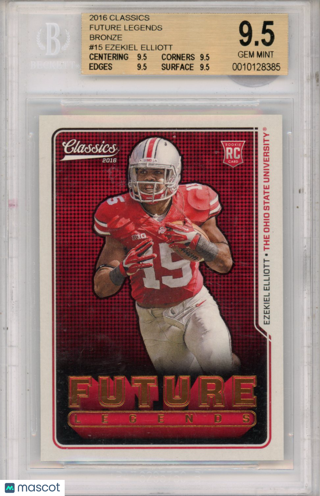 2016 Classics Future Legends Bronze Ezekiel Elliott #15 BGS 9.5 - Graded Sports Cards