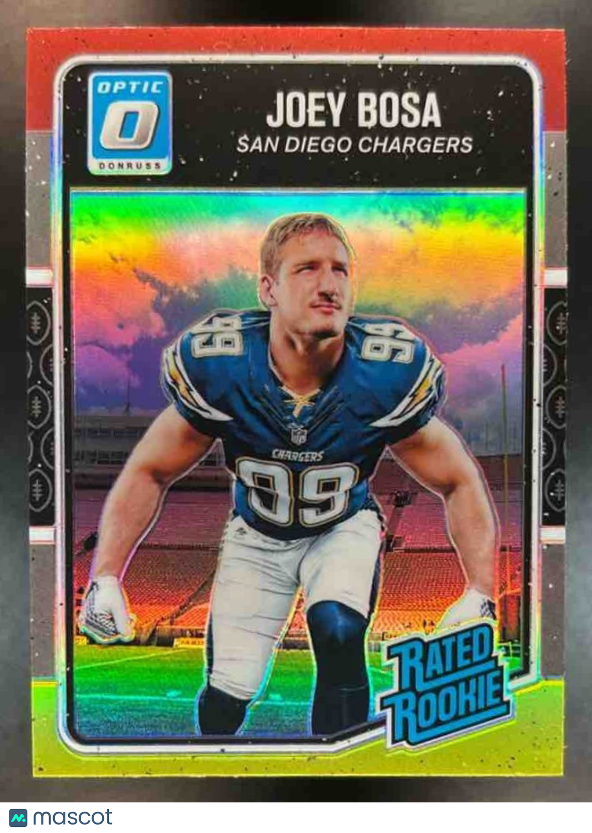 2016 Donruss Optic Joey Bosa Red and Yellow #175 RC San Diego Chargers - Sports Cards