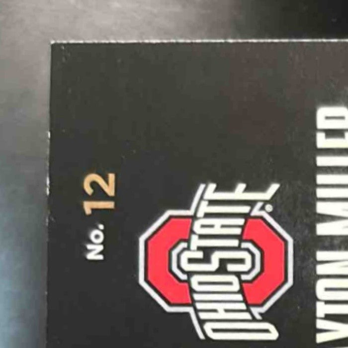 2016 Panini Black Gold Collegiate Braxton Miller Auto Patch /49 #12 RC Buckeyes - Sports Cards