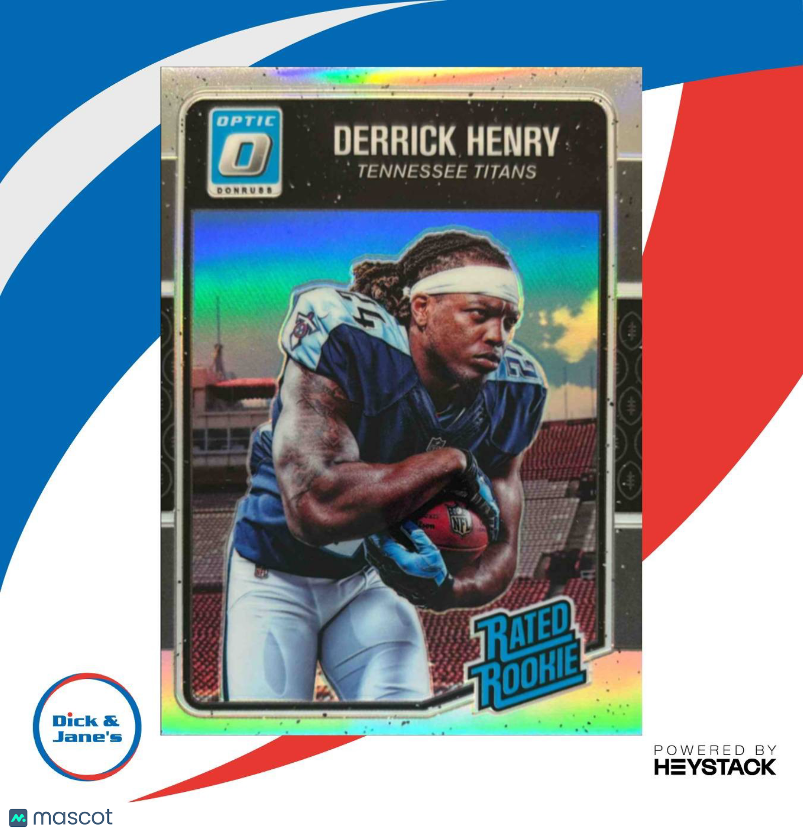 2016 Panini Donruss Optic Derrick Henry Silver Holo #165 RC Tennessee Titans - Sports Cards