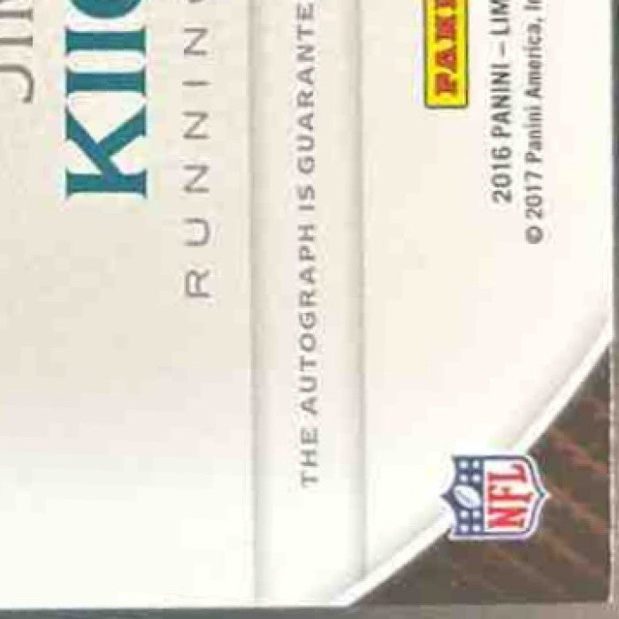 2016 Panini Limited Jim Kiick Ink Silver Spotlight /35 Auto Miami Dolphins - Sports Cards