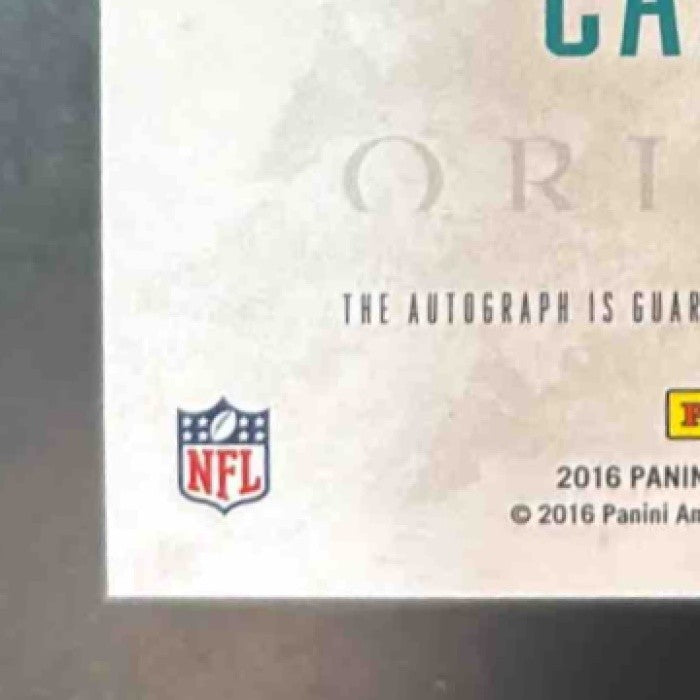 2016 Panini Origins Leonte Carroo Auto Silver Ink /99 RC Miami Dolphins - Sports Cards