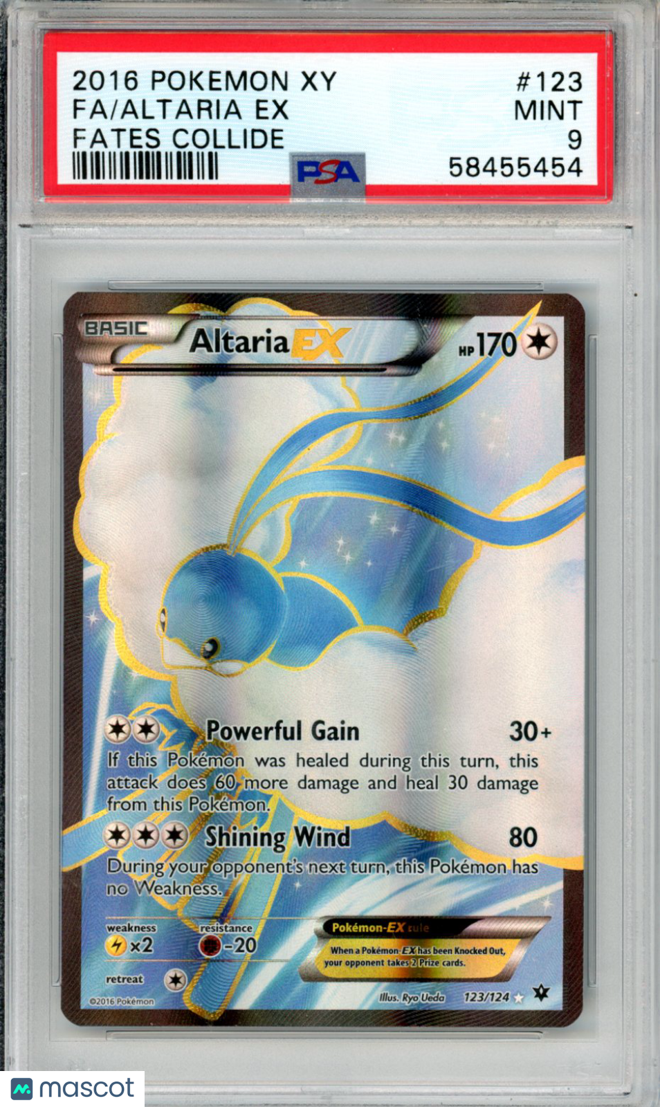 2016 Pokemon Xy Fates Collide Altaria EX #123 Fa Fates Collide PSA 9 - Graded TCG/CCG