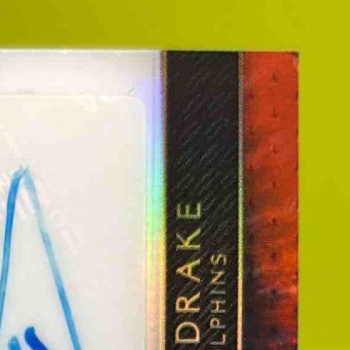 2016 Select Kenyan Drake Rookie Auto Materials Tie Dye Prizm /25 Miami Dolphins - Sports Cards