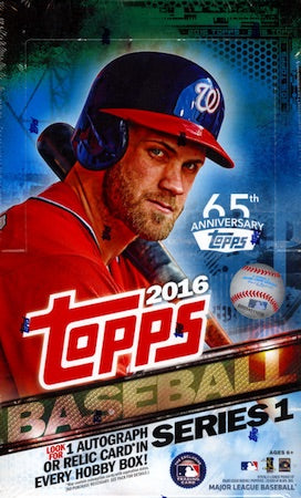 2016 Topps Series 1 Baseball Hobby Box - MLB Hobby Box