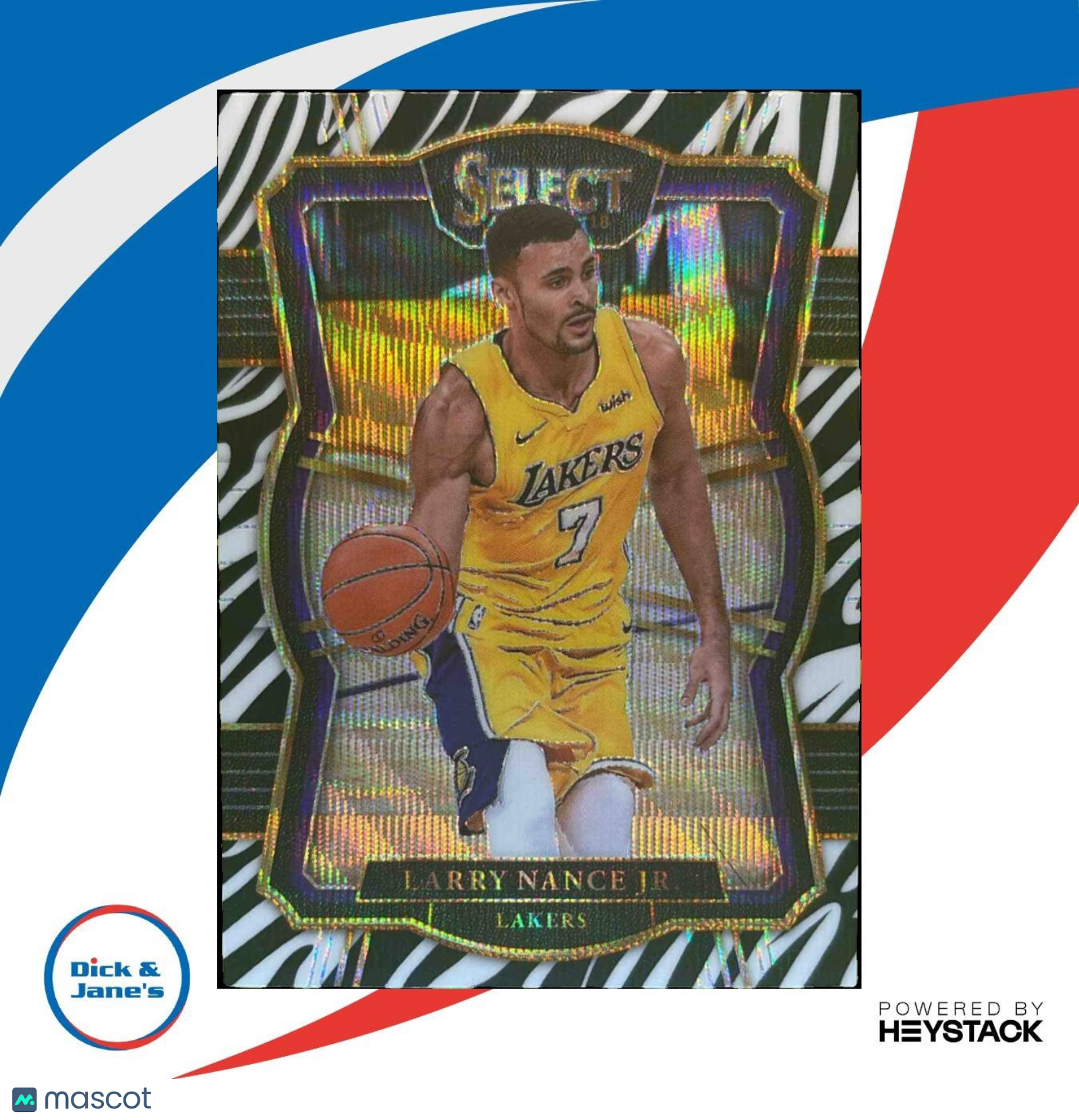 2017-18 Panini Select Larry Nance Jr. Zebra Prizms #112 Los Angeles Lakers - Sports Cards