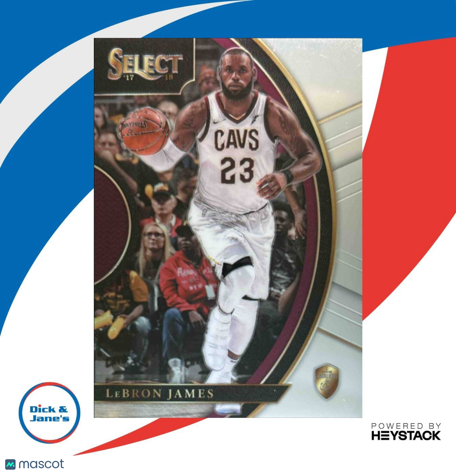 2017-18 Panini Select LeBron James #18 Concourse Cleveland Cavaliers - Sports Cards