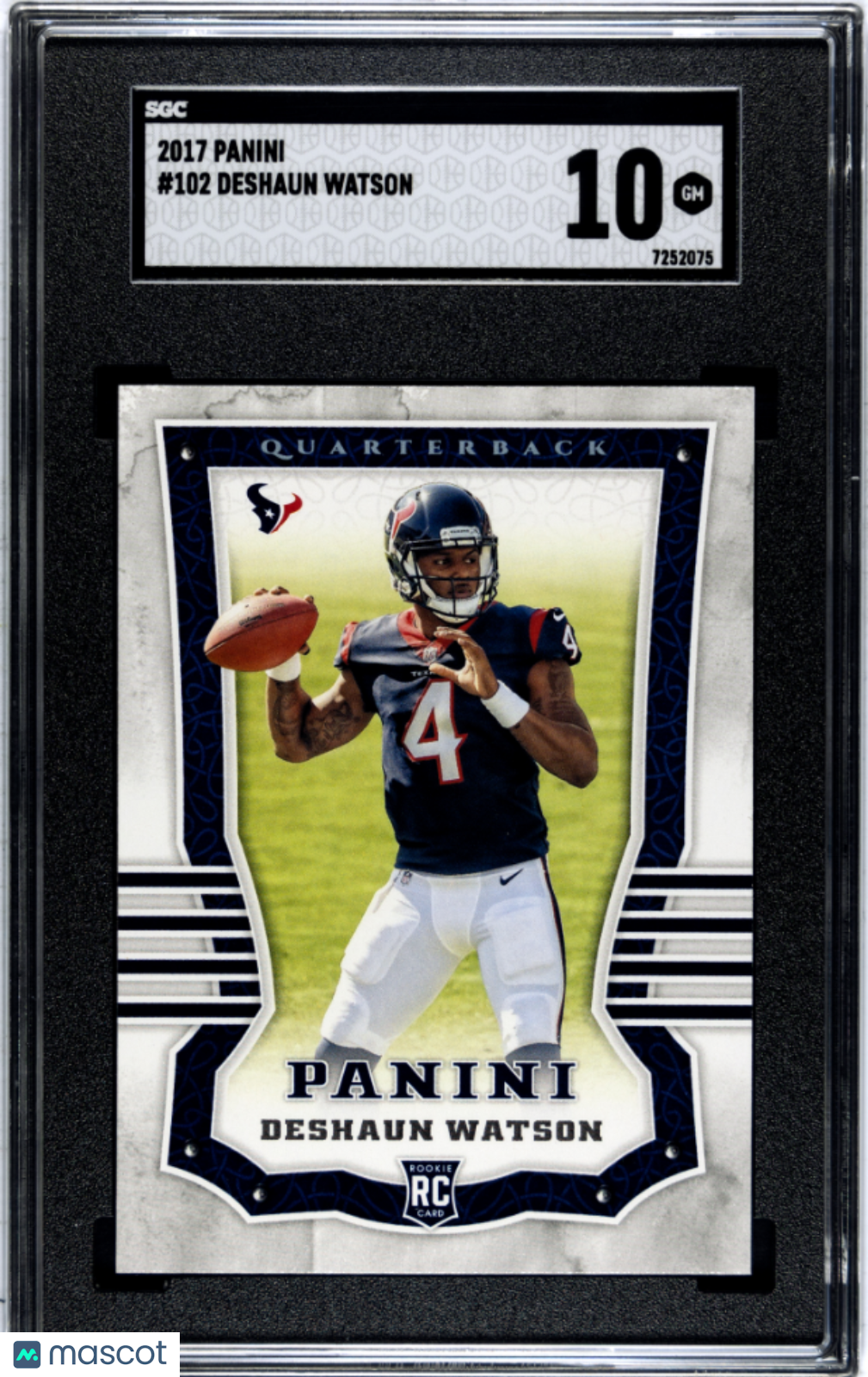 2017 Panini Deshaun Watson #102 SGC 10 - Graded Sports Cards