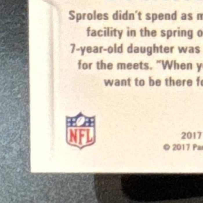 2017 Panini Score Darren Sproles Artist’s Proof /35 #31 Philadelphia Eagles - Sports Cards