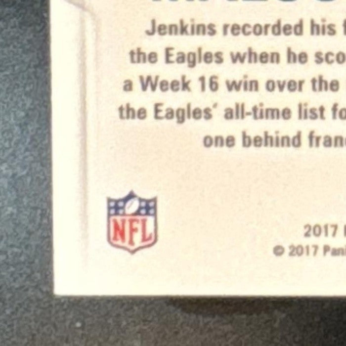 2017 Panini Score Malcolm Jenkins Gold Zone /50 #52 Philadelphia Eagles - Sports Cards