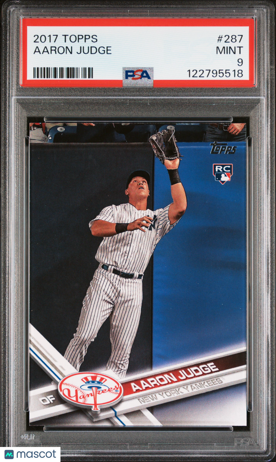 2017 Topps Aaron Judge Rookie #287 PSA 9 MINT New York Yankees - Graded Sports Cards